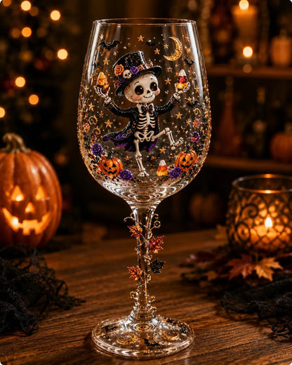 🔥🎁Halloween Wine Glass Collection Gift Box Set✨
