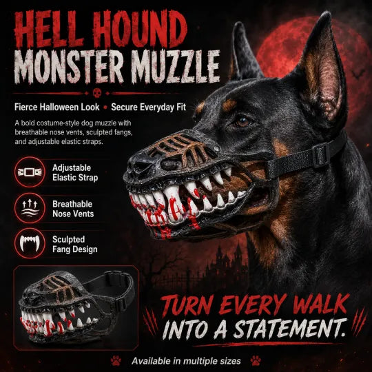 🎃 EARLY HALLOWEEN 50% OFF🔥🐶Hell Hound Monster Muzzle