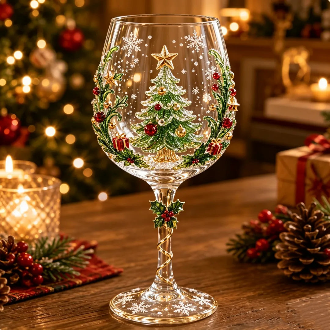 🎁Christmas Wine Glass Collection Gift Box Set✨& Free Shipping