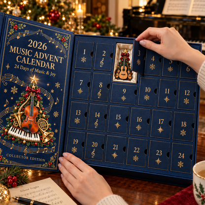 2026 Music Lovers’ Advent Calendar – 24 Unique Musical Instrument Christmas Tree Miniatures