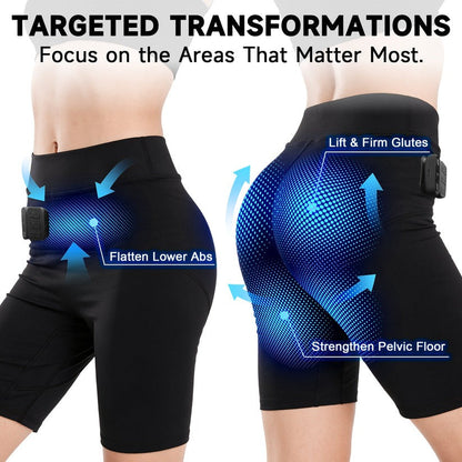 3-Zone EMS Toning Shorts: Targeted Abdomen, Glutes & Pelvic Floor Support