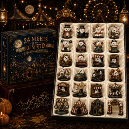 🎃 24-Day Halloween Advent Calendar – 24 Nights of Spooky Carnival Surprises, Collectible Figures & Magical Fun