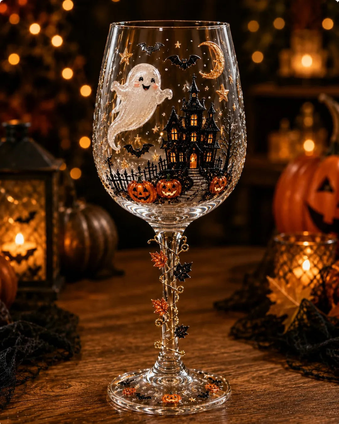 🔥🎁Halloween Wine Glass Collection Gift Box Set✨