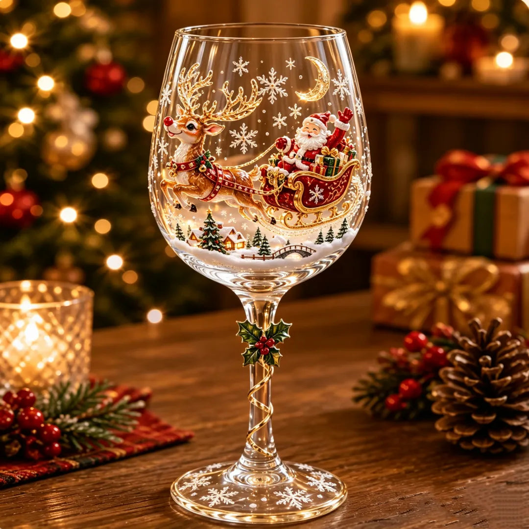 🎁Christmas Wine Glass Collection Gift Box Set✨& Free Shipping