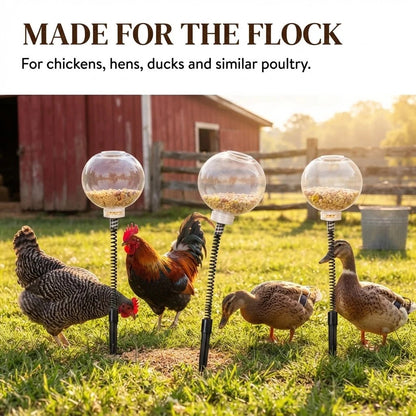 🔥 LAST DAY 49% OFF -📍Interactive Swinging Chicken Feeder Toy