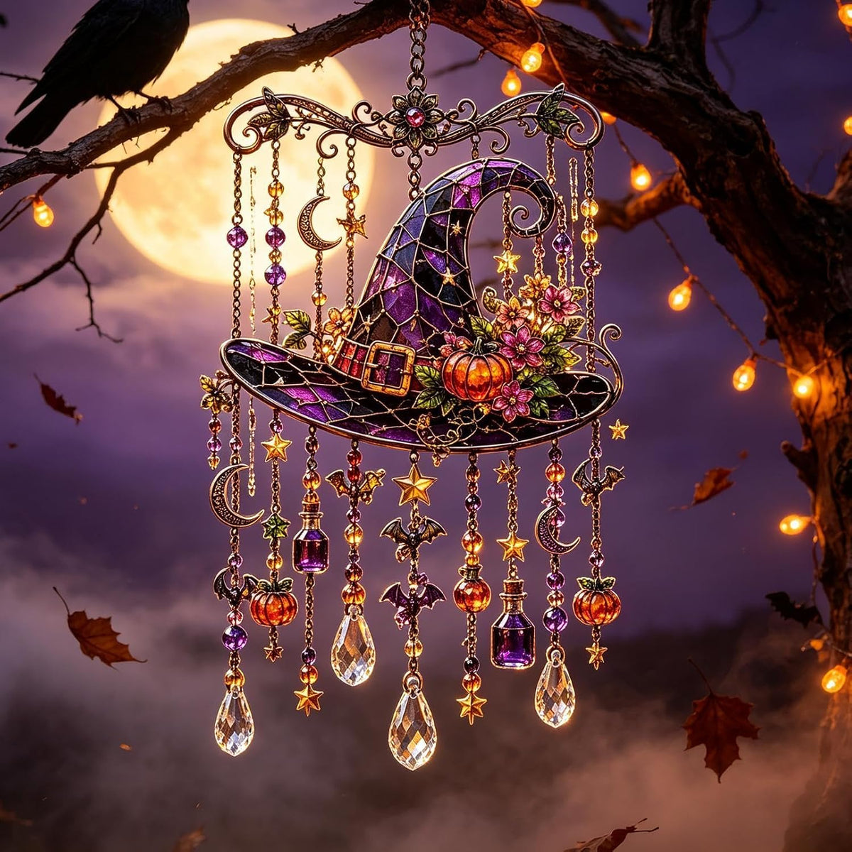 Halloween Suncatcher Wind Chime