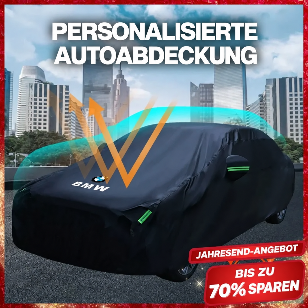 Hexa360 Autoabdeckung – Individuelles Branding & Rundumschutz