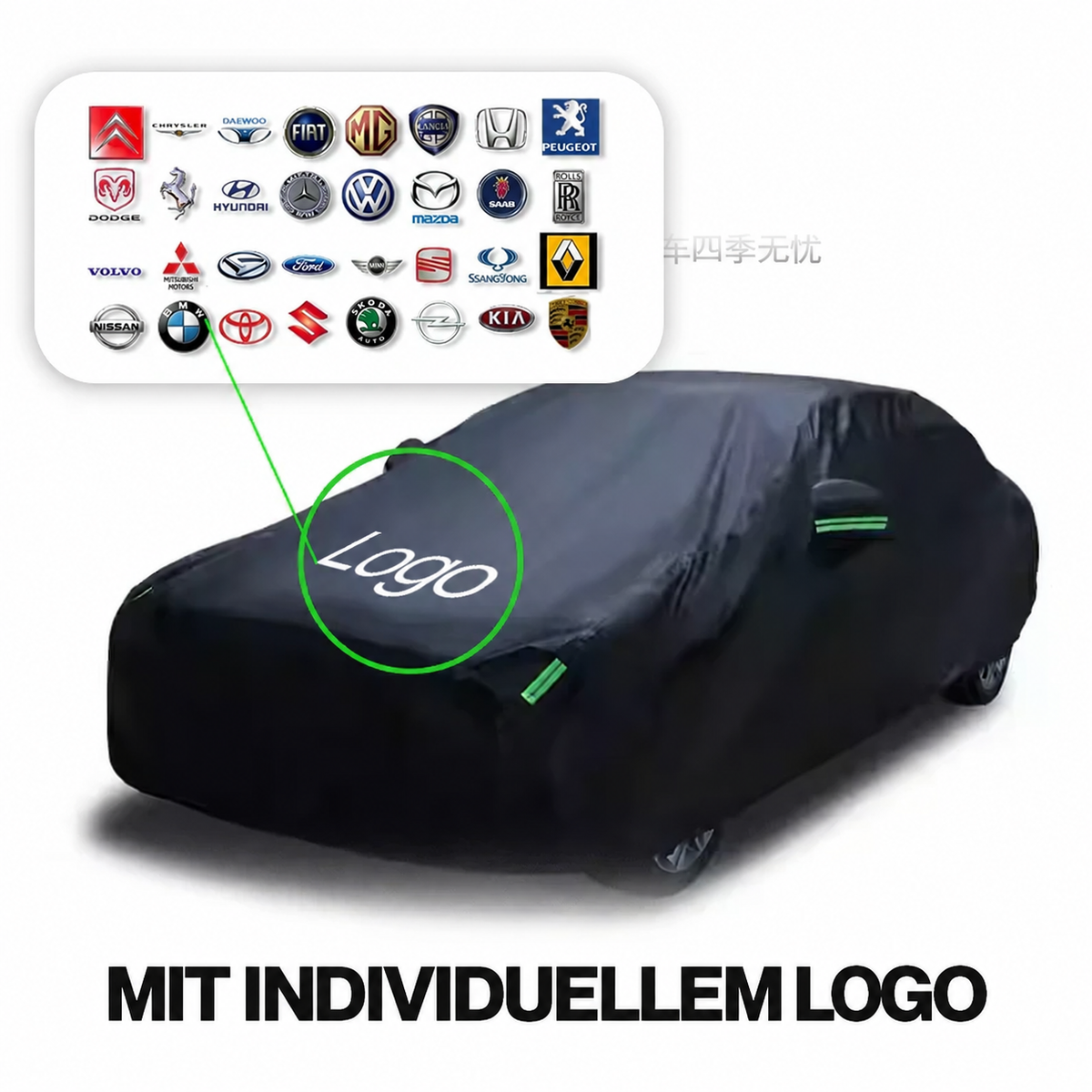 Hexa360 Autoabdeckung – Individuelles Branding & Rundumschutz