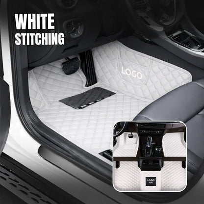 Elvie 2026 Premium 5-Layer Leather Custom Floor Mats for Cars