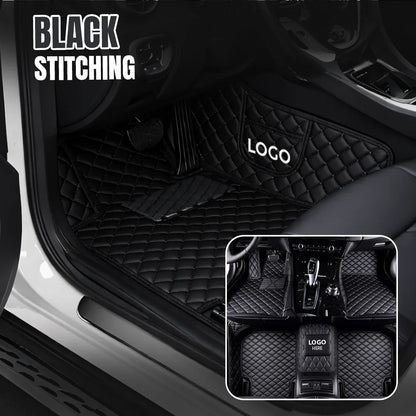 Elvie 2026 Premium 5-Layer Leather Custom Floor Mats for Cars