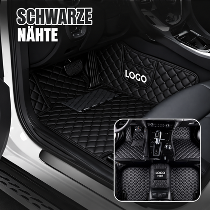 Elvie 2026 Premium 5-lagige maßgefertigte Leder-Fußmatten für Autos