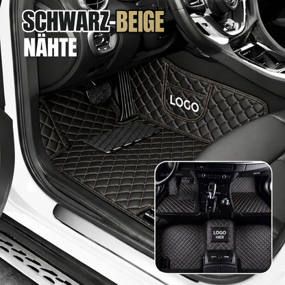 Elvie 2026 Premium 5-lagige maßgefertigte Leder-Fußmatten für Autos