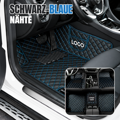 Elvie 2026 Premium 5-lagige maßgefertigte Leder-Fußmatten für Autos