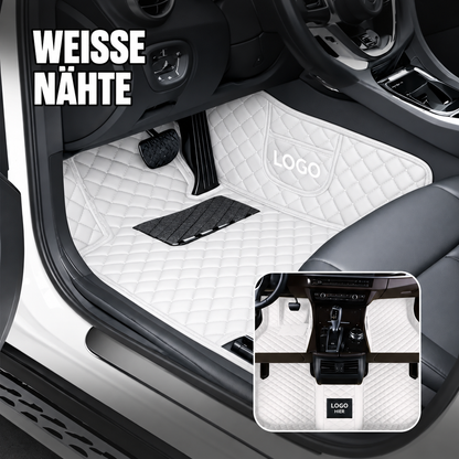 Elvie 2026 Premium 5-lagige maßgefertigte Leder-Fußmatten für Autos