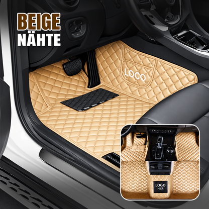 Elvie 2026 Premium 5-lagige maßgefertigte Leder-Fußmatten für Autos