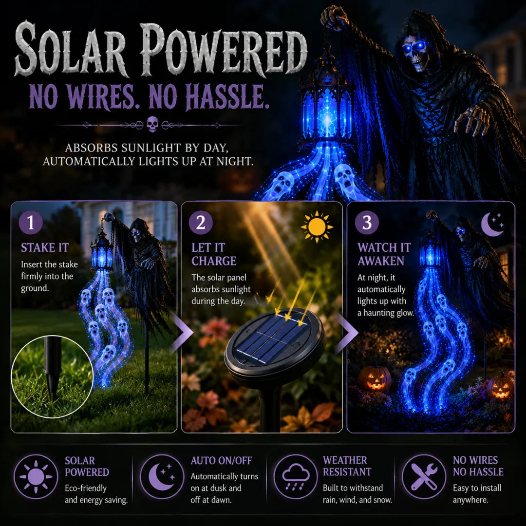 💀Halloween Soul Harvester Animated Garden Light
