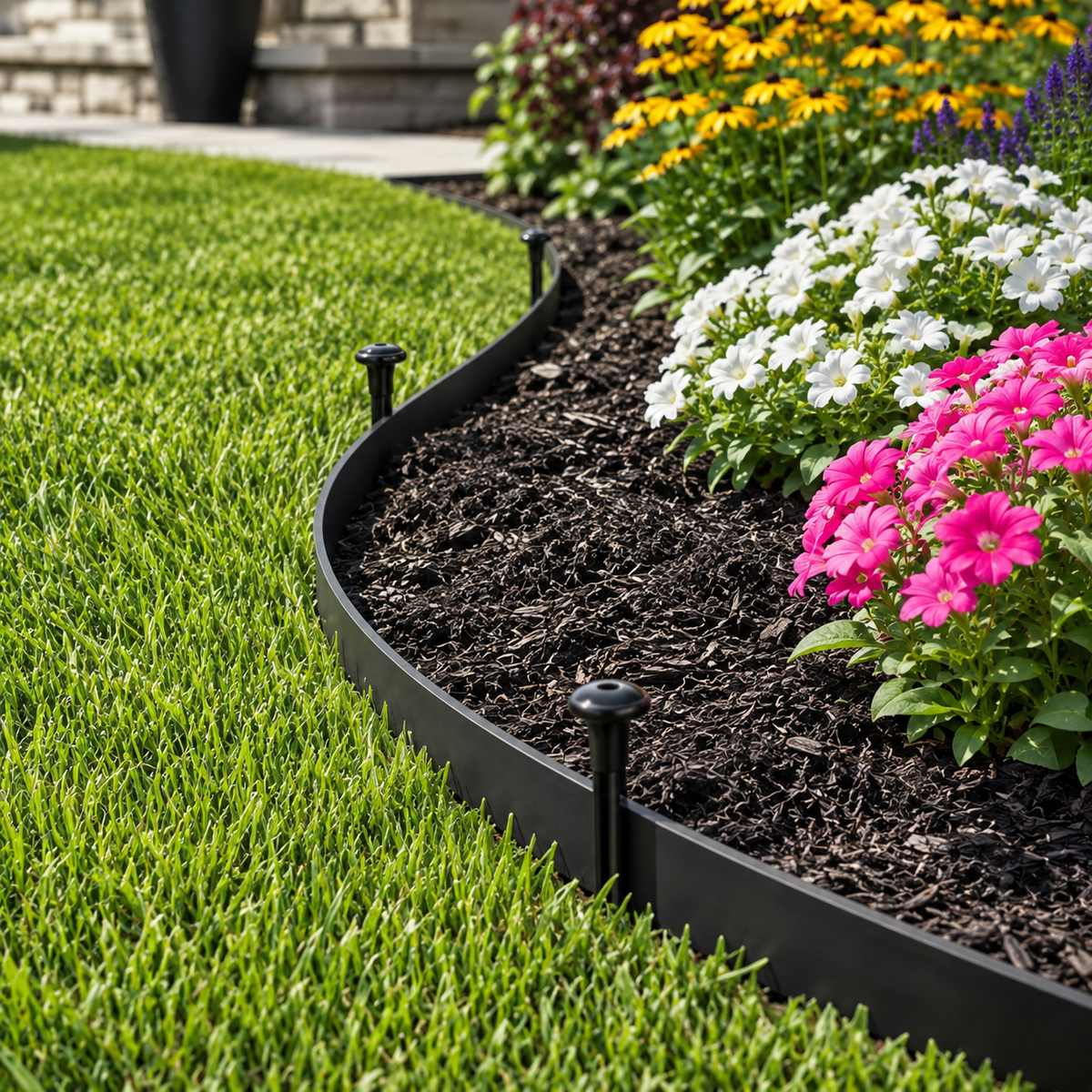 No-Dig Flexible Landscape Edging Kit