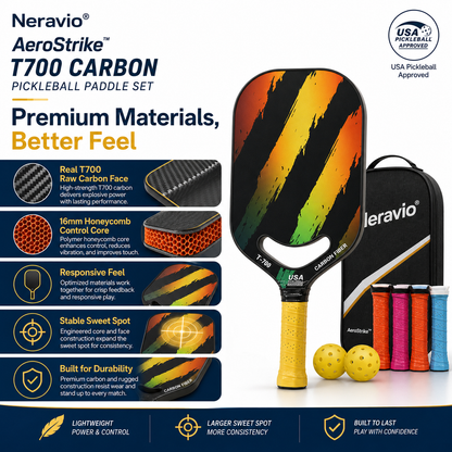 AeroStrike™ 16MM T700 Carbon Pickleball Paddle