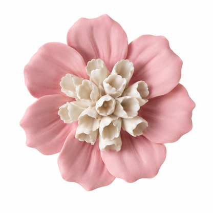 Bloomora 3D Ceramic Wall Flowers – Sculptural Floral Wall Décor