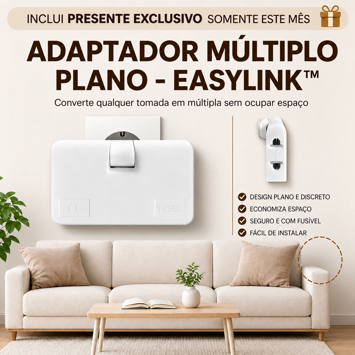 Adaptador plano múltiplo - EasyLink
