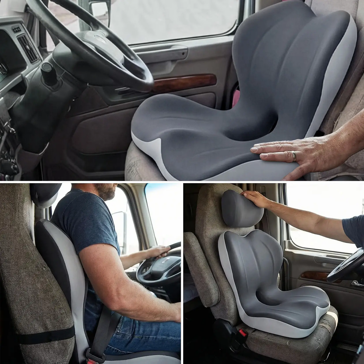 Monizes™ ErgoNest – Integrated Memory Foam Seat & Lumbar Support Cushion