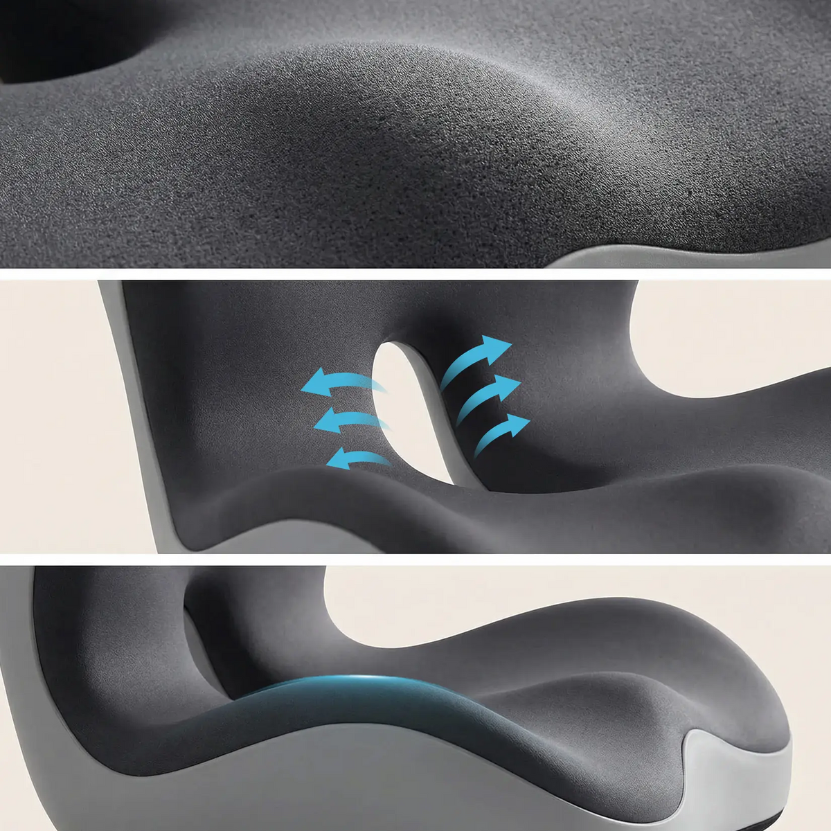 Monizes™ ErgoNest – Integrated Memory Foam Seat & Lumbar Support Cushion