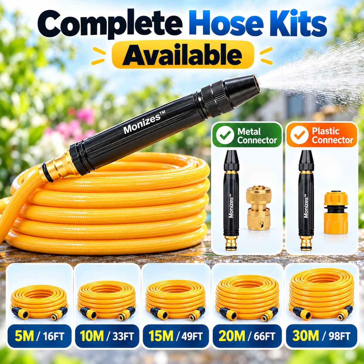 Monizes™ High-Pressure Car Wash & Garden Spray Gun