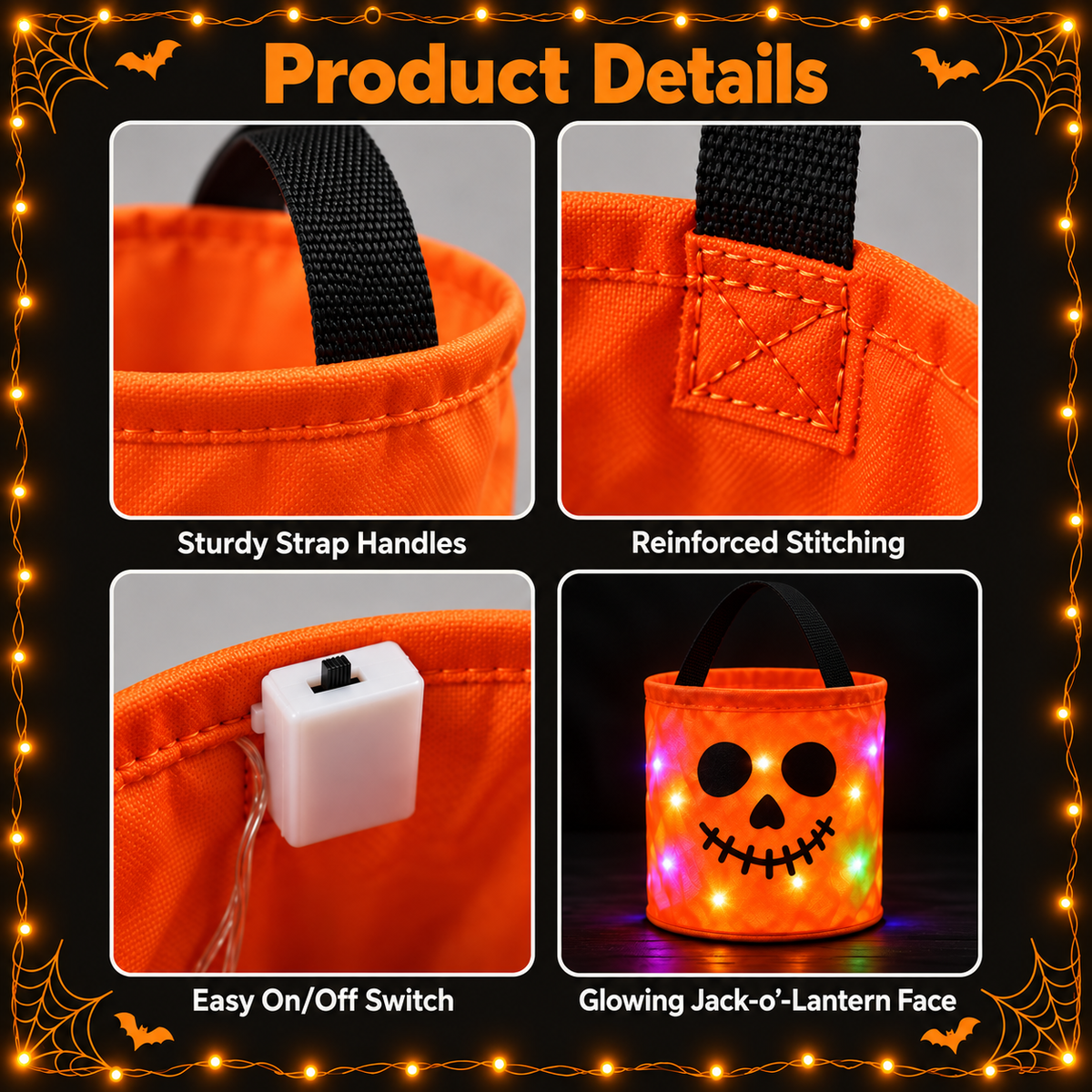 BooBucket™ LED Halloween Candy Bucket