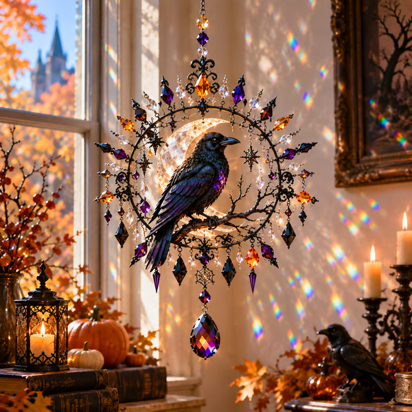 🔥🎁🎃 Halloween Crystal Suncatcher - Turn Sunlight Into Halloween Magic 🌈