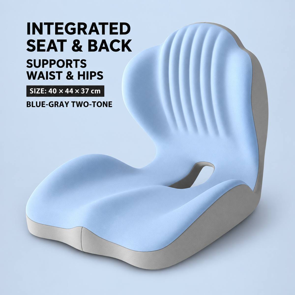 Monizes™ ErgoNest – Integrated Memory Foam Seat & Lumbar Support Cushion