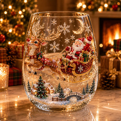 🎁Magical Christmas Glass Cup Gift Collection✨& Free Shipping