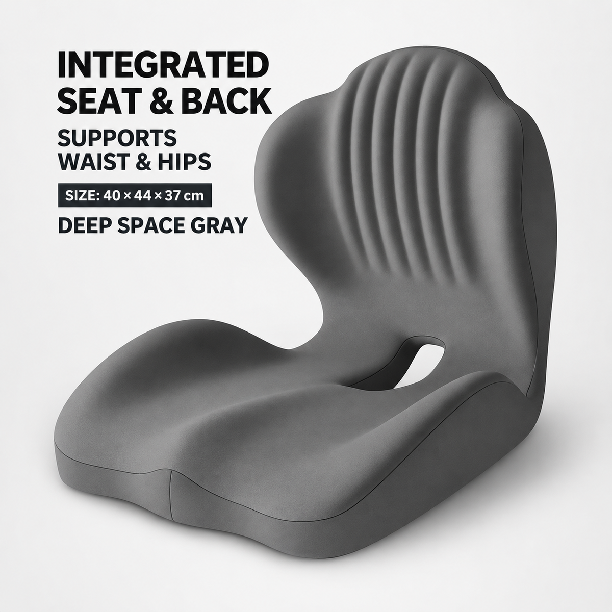Monizes™ ErgoNest – Integrated Memory Foam Seat & Lumbar Support Cushion