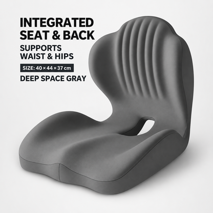 Monizes™ ErgoNest – Integrated Memory Foam Seat & Lumbar Support Cushion