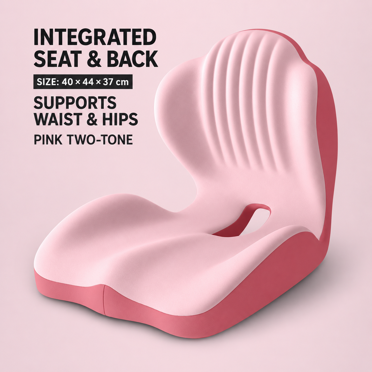 Monizes™ ErgoNest – Integrated Memory Foam Seat & Lumbar Support Cushion
