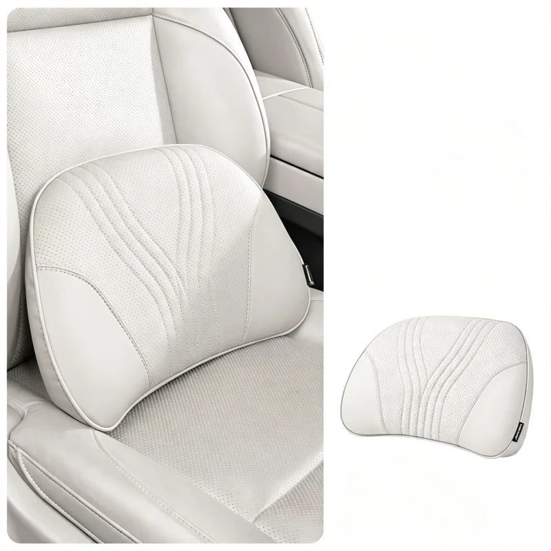 Monizes™ Ergonomic Memory Foam Car Neck & Lumbar Support Pillow