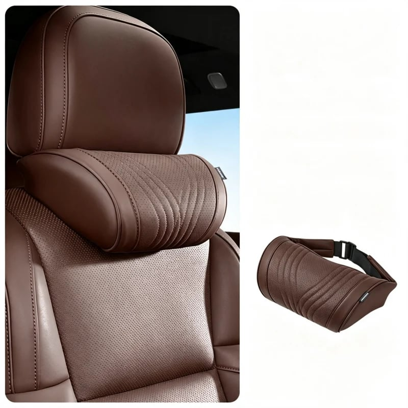 Monizes™ Ergonomic Memory Foam Car Neck & Lumbar Support Pillow