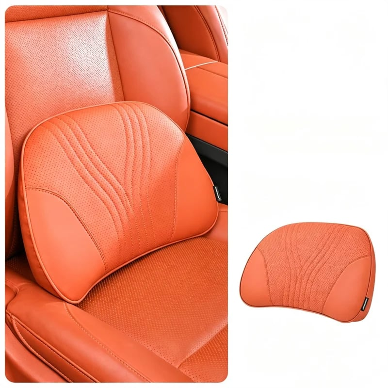 Monizes™ Ergonomic Memory Foam Car Neck & Lumbar Support Pillow