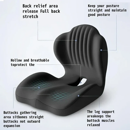 Monizes™ ErgoNest – Integrated Memory Foam Seat & Lumbar Support Cushion