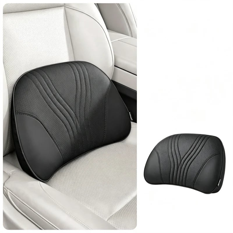 Monizes™ Ergonomic Memory Foam Car Neck & Lumbar Support Pillow