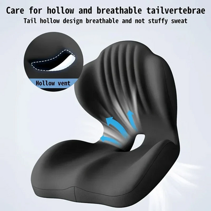 Monizes™ ErgoNest – Integrated Memory Foam Seat & Lumbar Support Cushion
