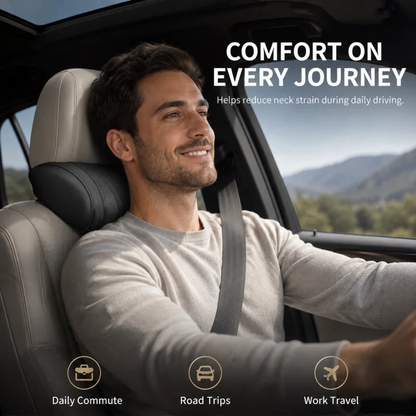 Monizes™ Ergonomic Memory Foam Car Neck & Lumbar Support Pillow