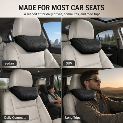Monizes™ Ergonomic Memory Foam Car Neck & Lumbar Support Pillow