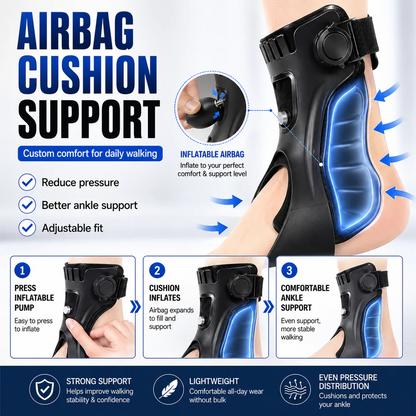Monizes® Drop Foot Support AFO Brace with Inflatable Airbag
