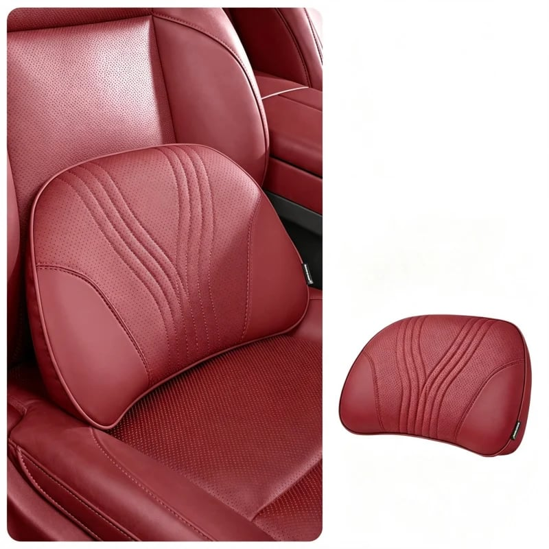 Monizes™ Ergonomic Memory Foam Car Neck & Lumbar Support Pillow
