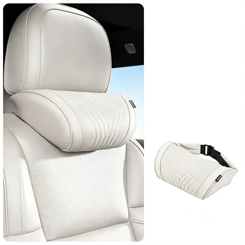 Monizes™ Ergonomic Memory Foam Car Neck & Lumbar Support Pillow