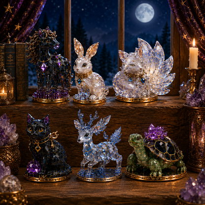 Mystic Familiar 24-Day Countdown Calendar 2026 – 24 Collectible Crystal Animal & Magical Creature Miniatures