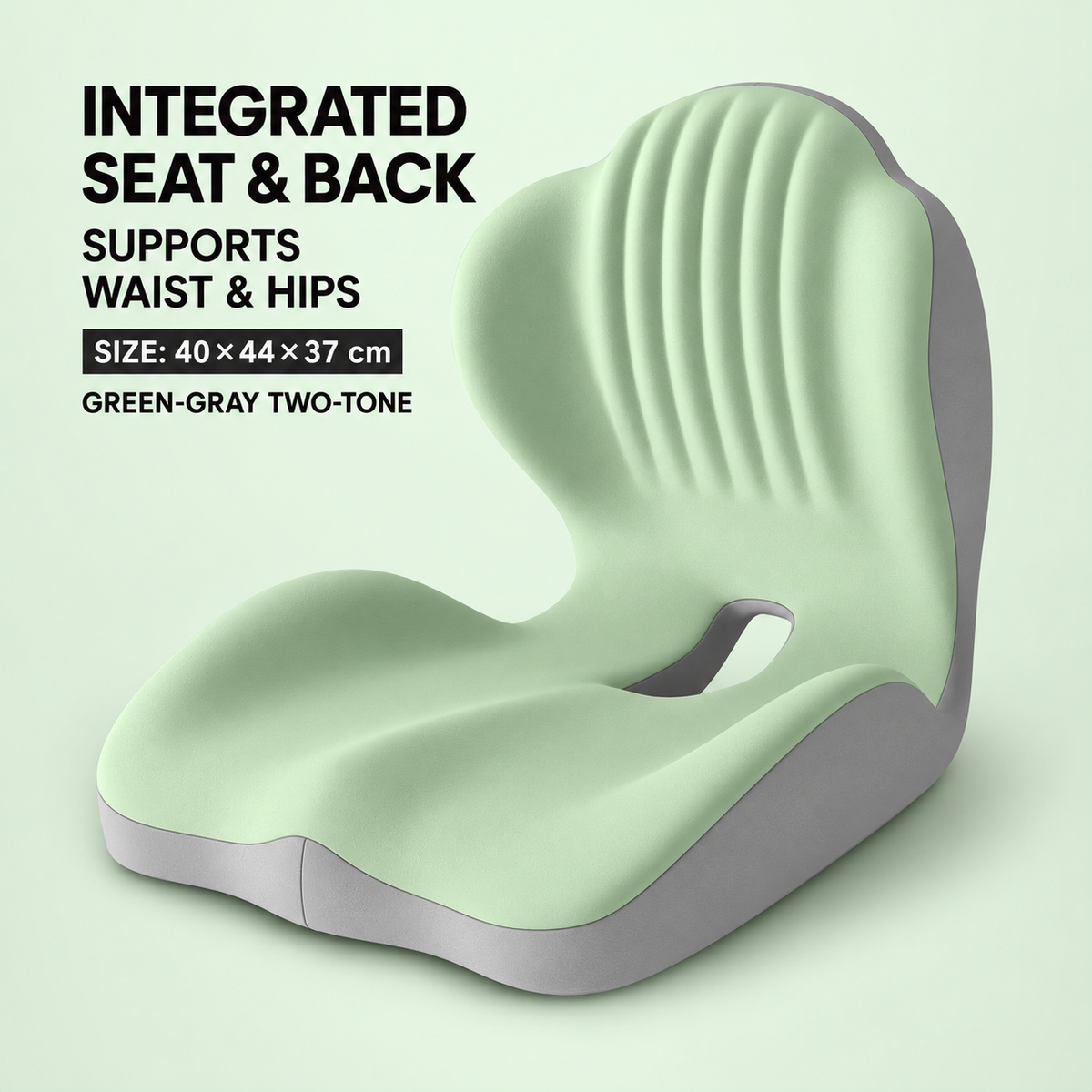Monizes™ ErgoNest – Integrated Memory Foam Seat & Lumbar Support Cushion