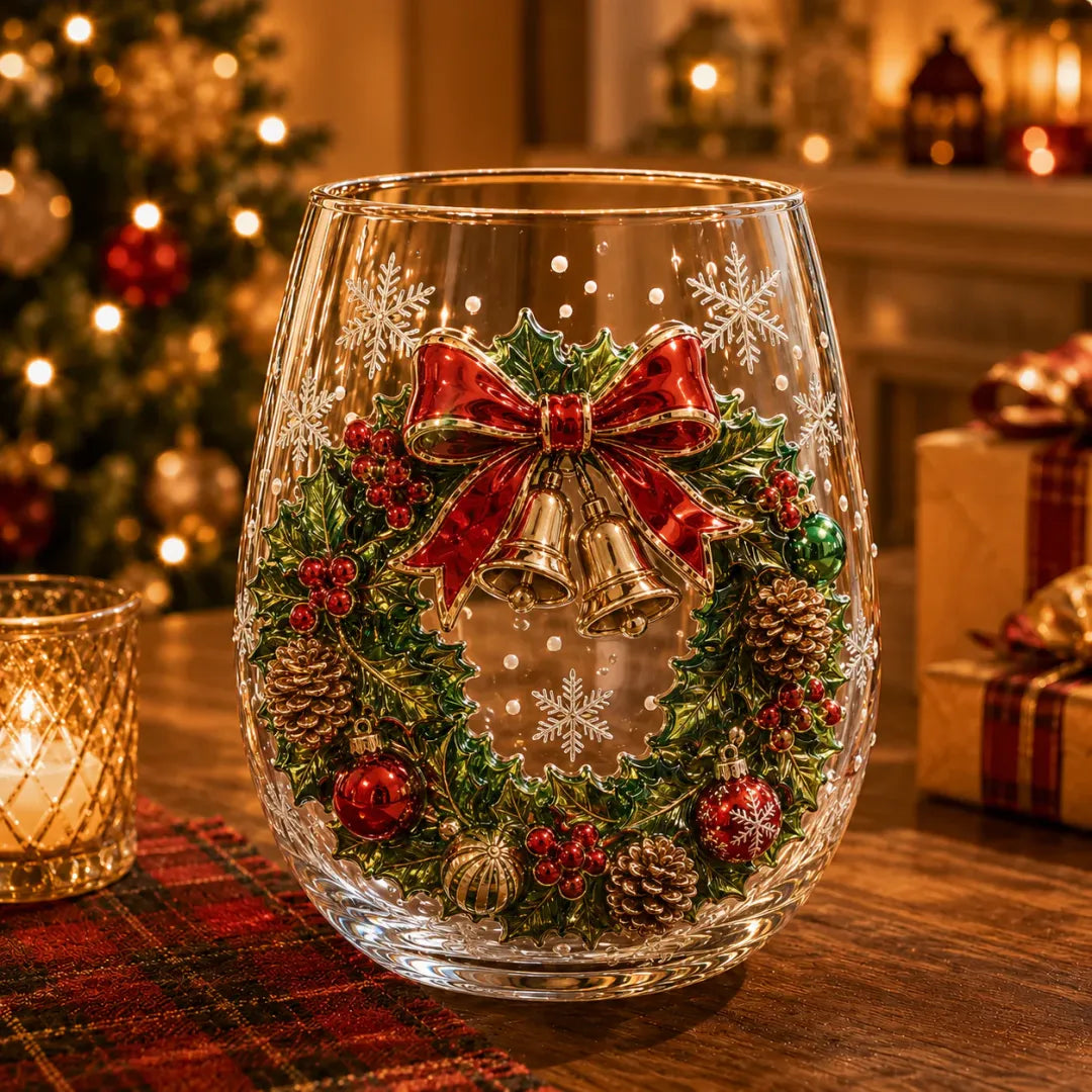 🎁Magical Christmas Glass Cup Gift Collection✨& Free Shipping