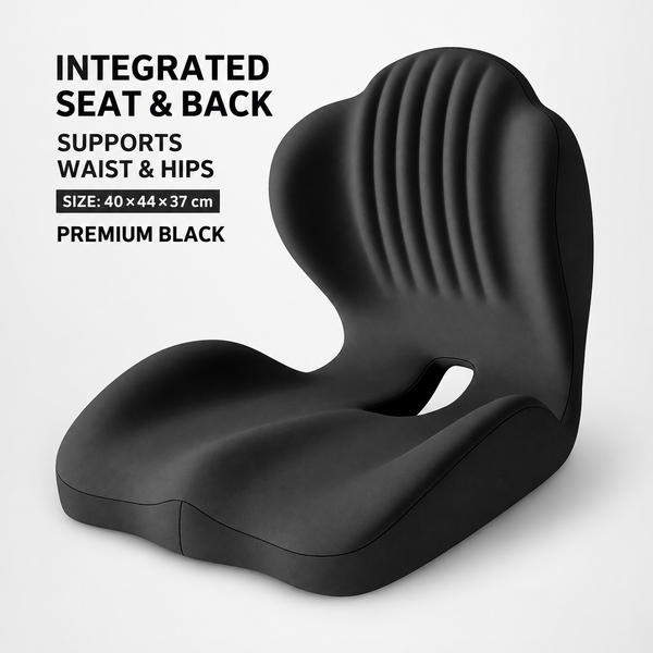 Monizes™ ErgoNest – Integrated Memory Foam Seat & Lumbar Support Cushion