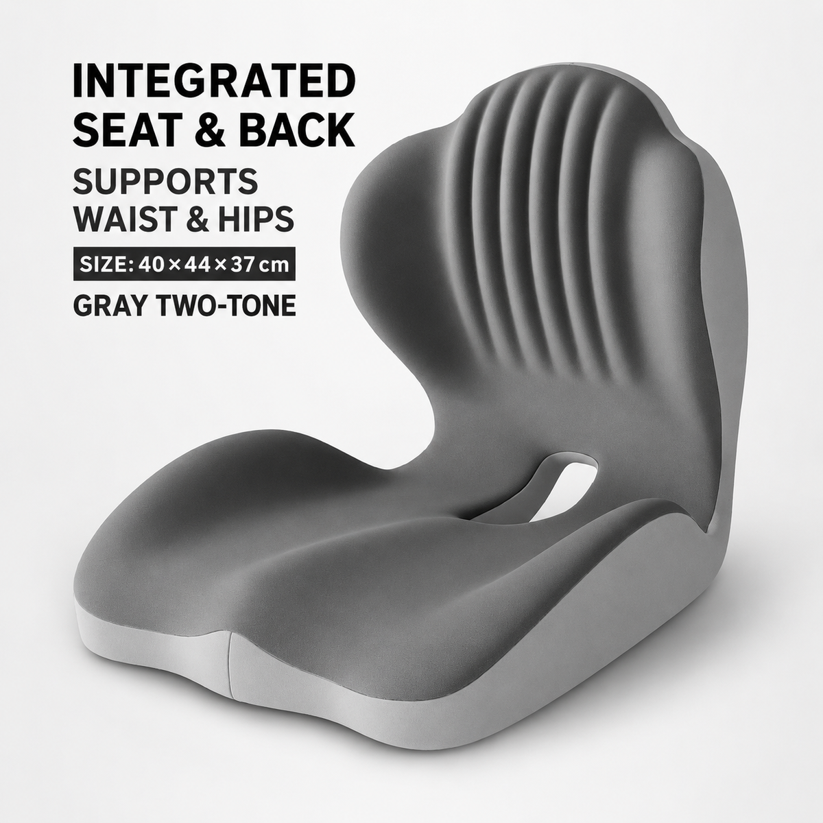 Monizes™ ErgoNest – Integrated Memory Foam Seat & Lumbar Support Cushion